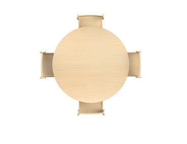 Natura Tisch medium, rund, Ø 90 cm, Gr.2, TH 53 cm